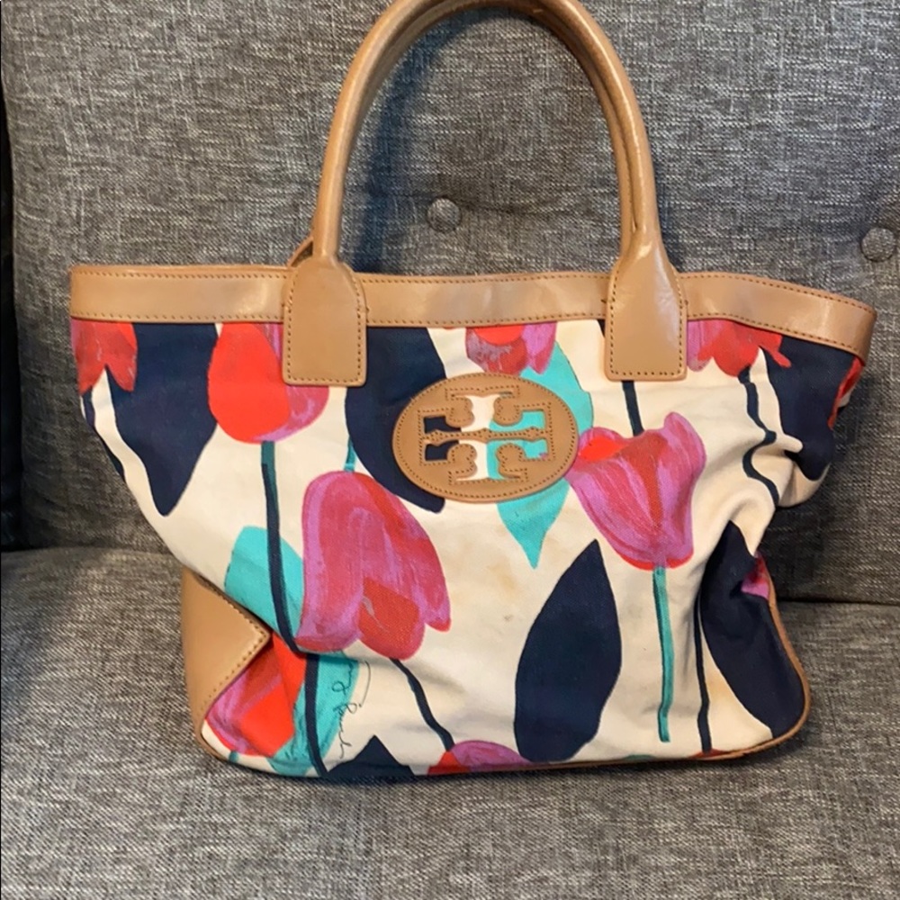 Tory Burch tulip tote